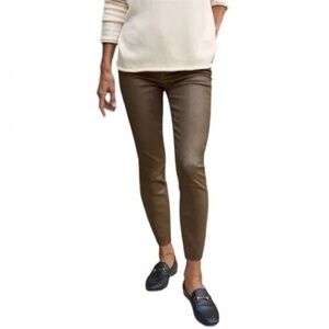 Frank & Eileen SLIGO Skinny Bronze Metallic Italian Waxed Denim Jeans 28